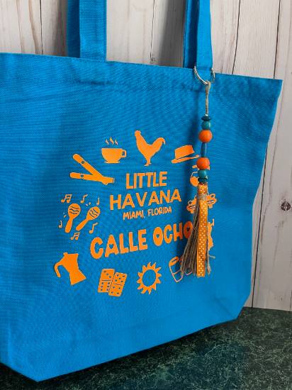 Calle 8 Tote Bag in Blue