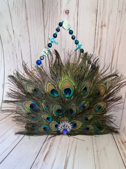 Proud Peacock Cigar Box Purse
