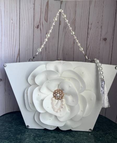 Flowers & Pearls Cigar Box Purse